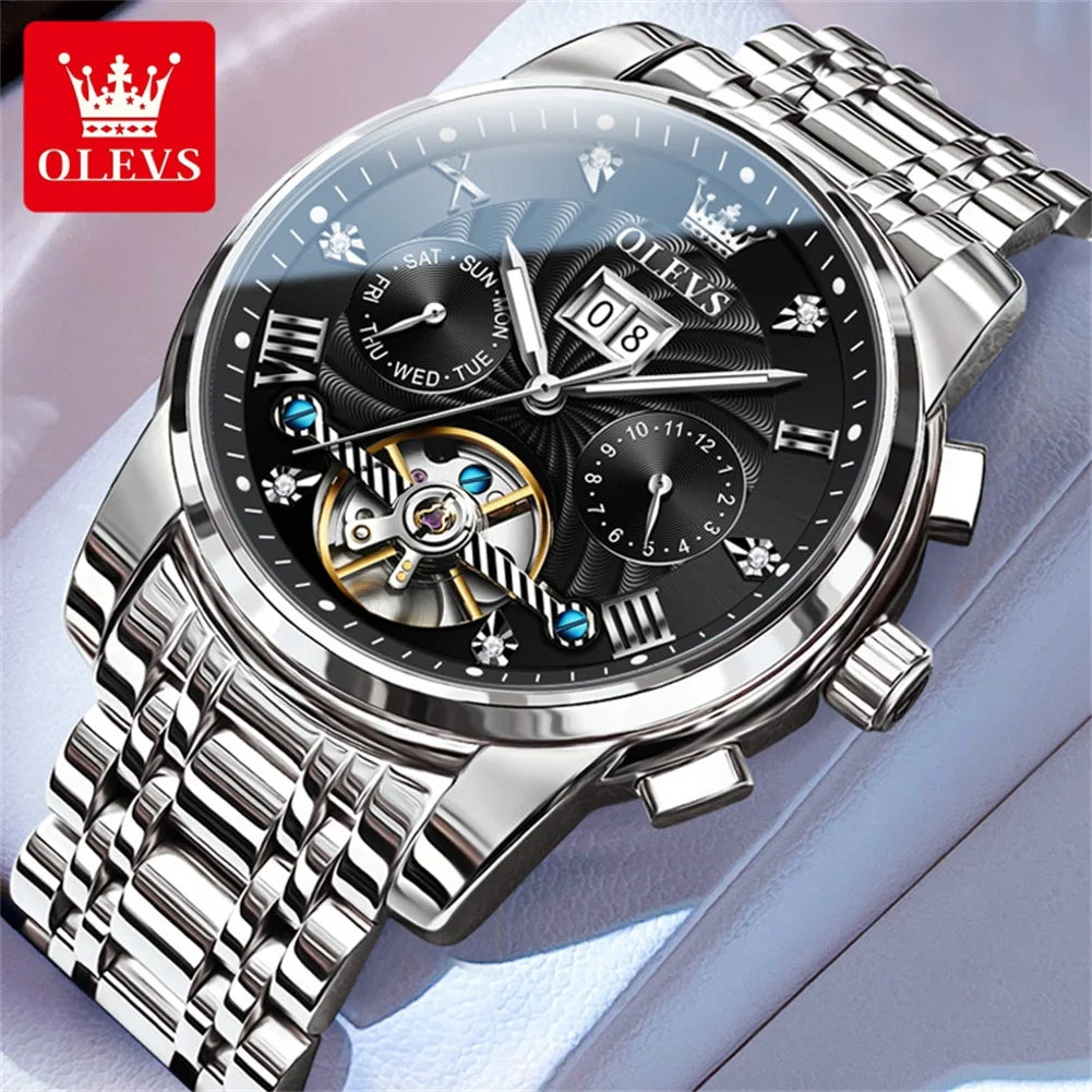 OLEVS 'Grand Tourbillon' Luxury Automatic Men's Watch