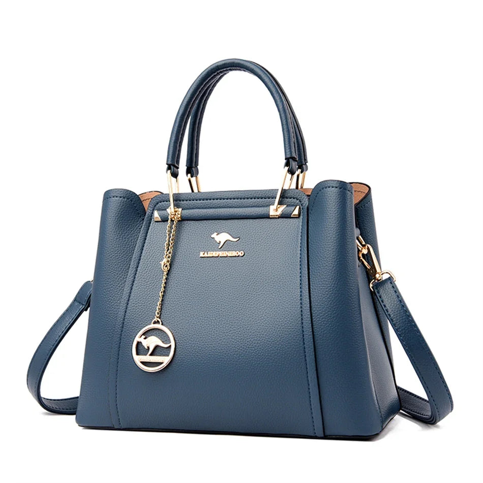 Luxury 3-Layer Designer Shoulder Bag - Large Capacity Tote