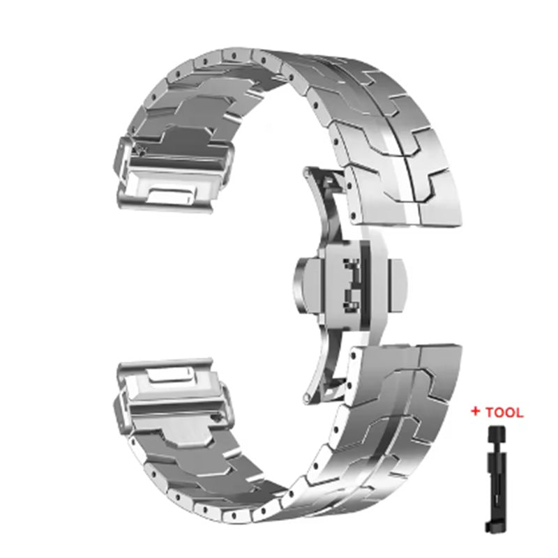 Krest "Iron-Clad" Armor Edition - Solid Stainless Steel Strap for Samsung Galaxy Watch (6/5/4/Pro/Classic)