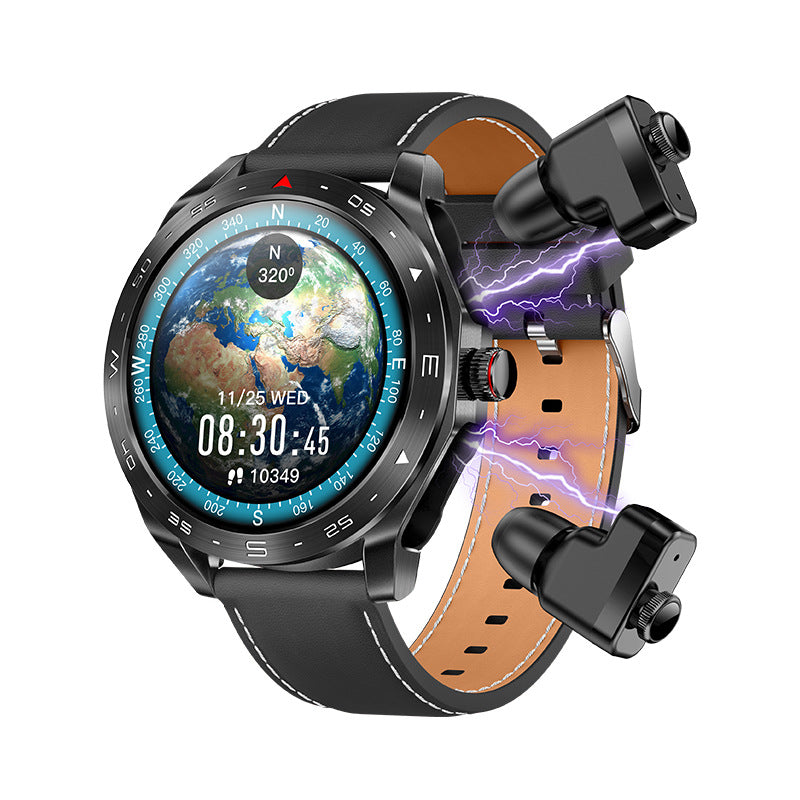 Elite 2-in-1 Smartwatch with Built-in Hi-Fi Wireless Earbuds