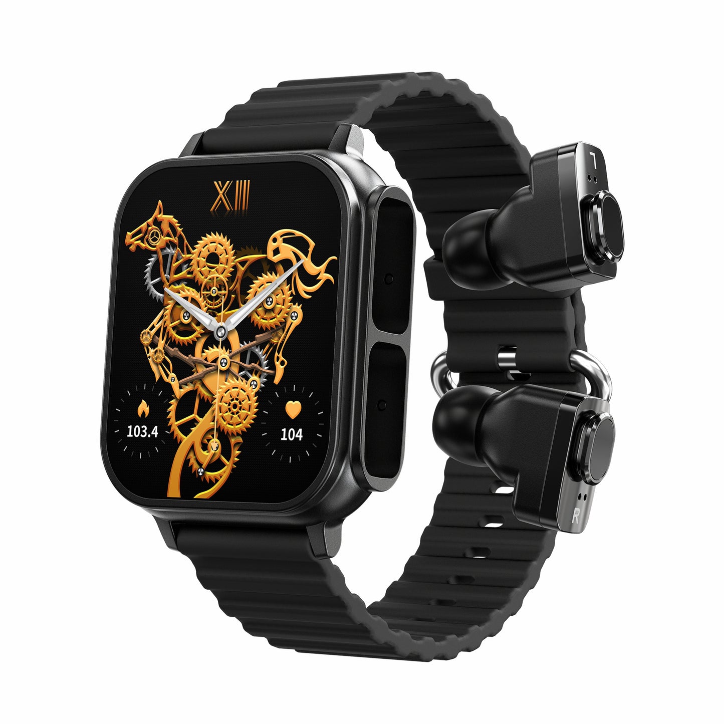 N22 Pro 2-in-1 Smartwatch with Built-in Wireless Earphones