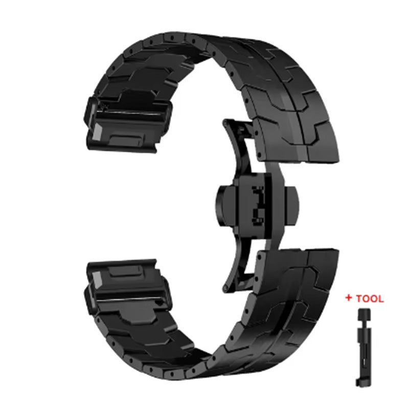 Krest "Iron-Clad" Armor Edition - Solid Stainless Steel Strap for Samsung Galaxy Watch (6/5/4/Pro/Classic)