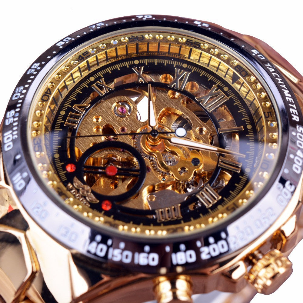 Imperial Skeleton Carved Mechanical Watch - Luxury Automatic Edition