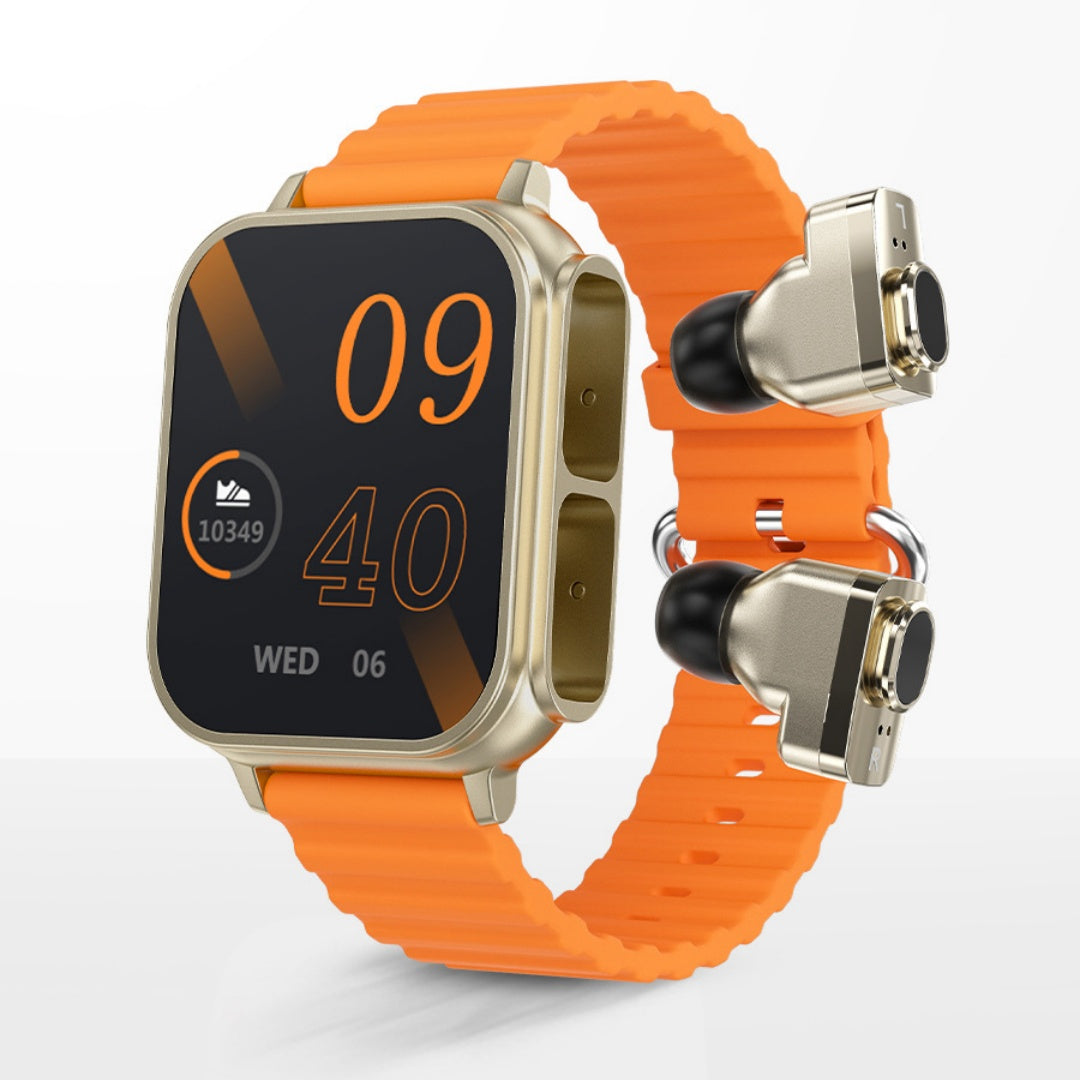 N22 Pro 2-in-1 Smartwatch with Built-in Wireless Earphones
