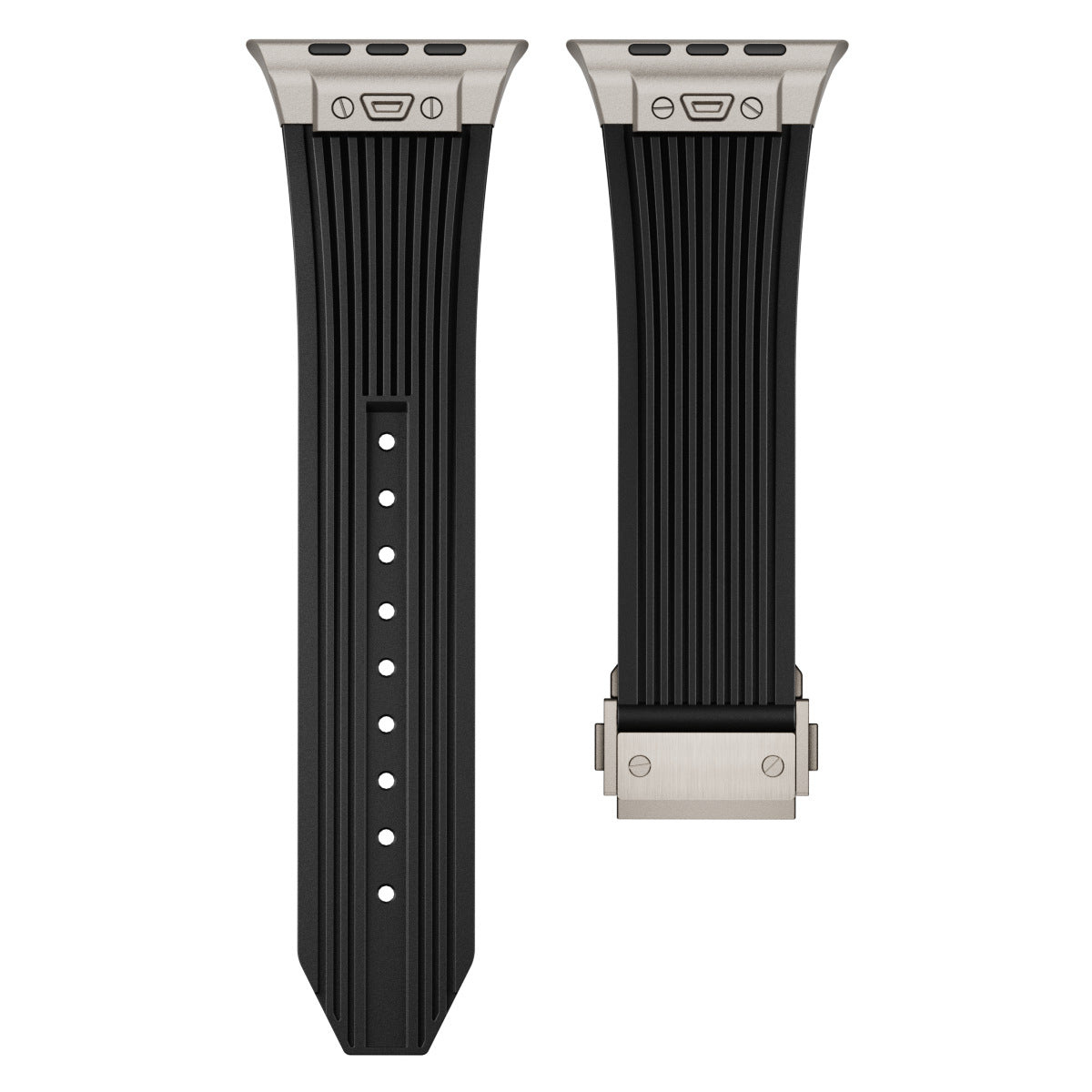 Krest "Oyster-Flex" Ultra Edition - Premium Silicone Deployment Strap for Apple Watch Ultra (49mm)