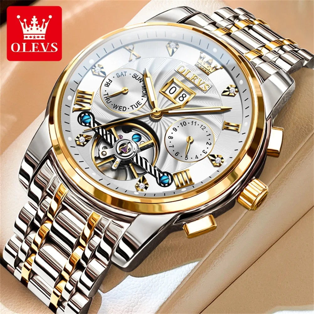 OLEVS 'Grand Tourbillon' Luxury Automatic Men's Watch