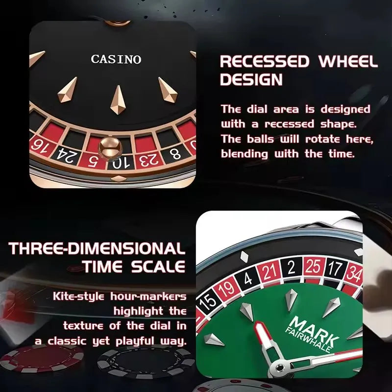 The Grand Casino Rotating Dial Quartz Watch