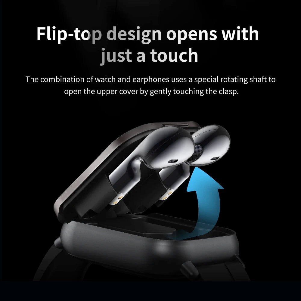 2-in-1 Smartwatch with TWS Earbuds