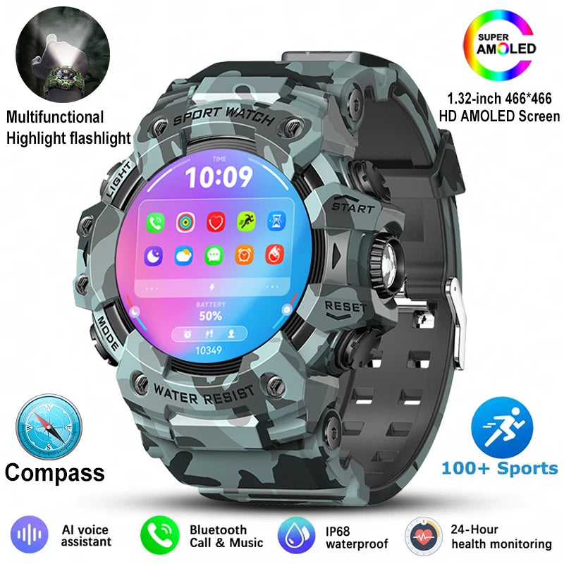 Military Grade T-Rex 3 Outdoor Sports Smartwatch
