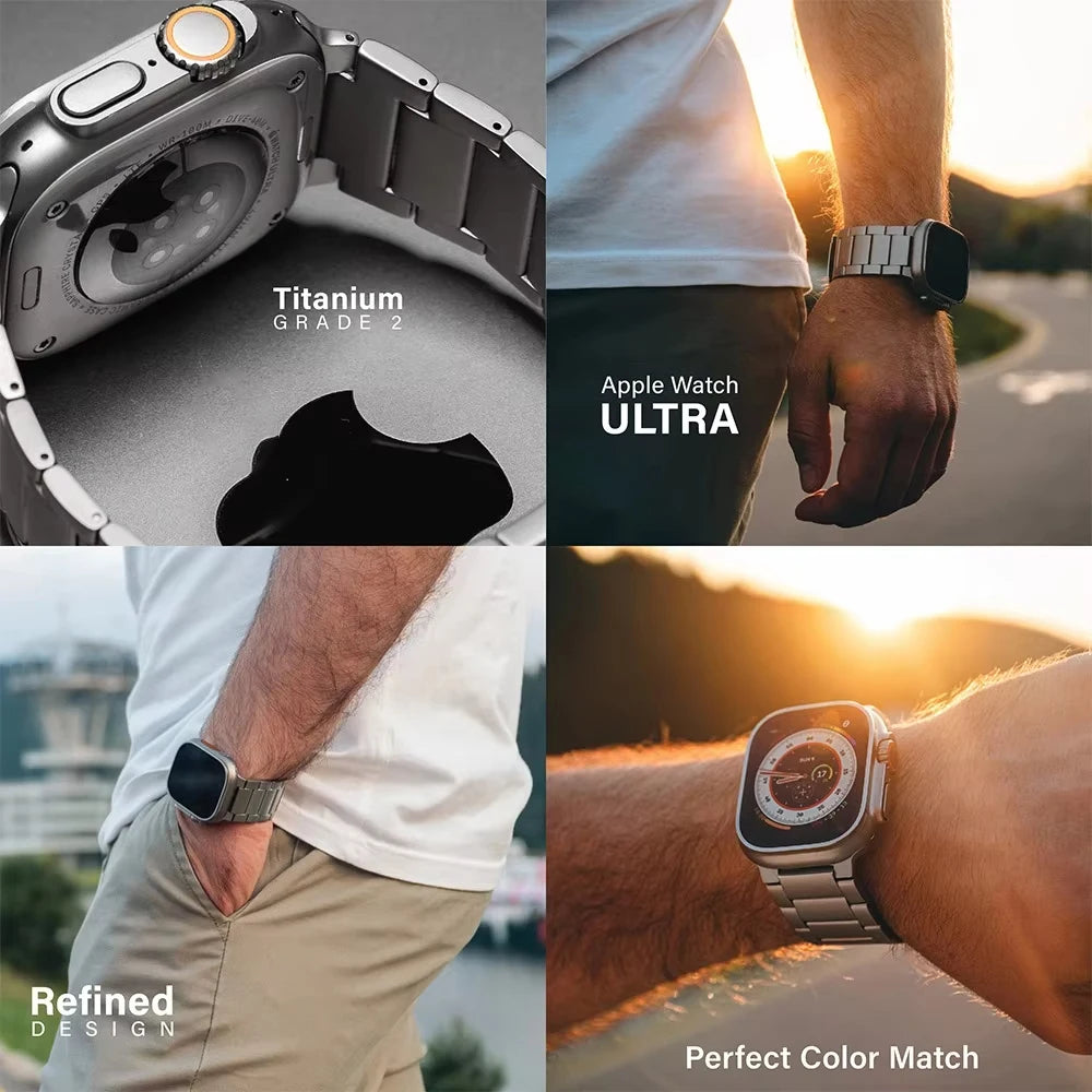 Premium Titanium Business Strap for Apple Watch Ultra & Series