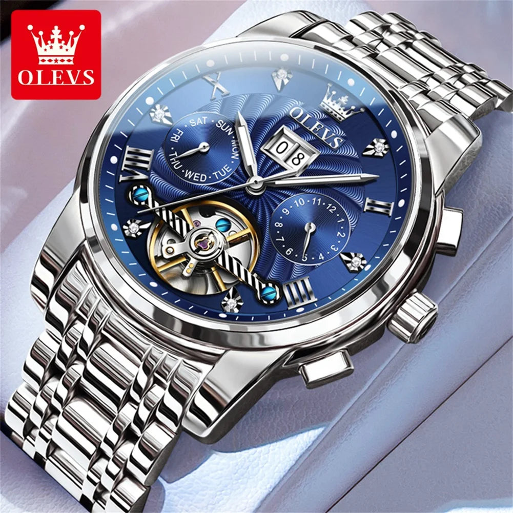 OLEVS 'Grand Tourbillon' Luxury Automatic Men's Watch