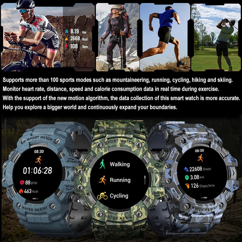 Military Grade T-Rex 3 Outdoor Sports Smartwatch
