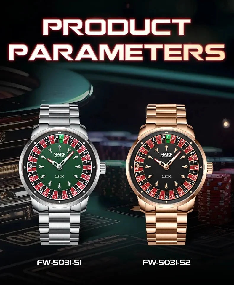 The Grand Casino Rotating Dial Quartz Watch