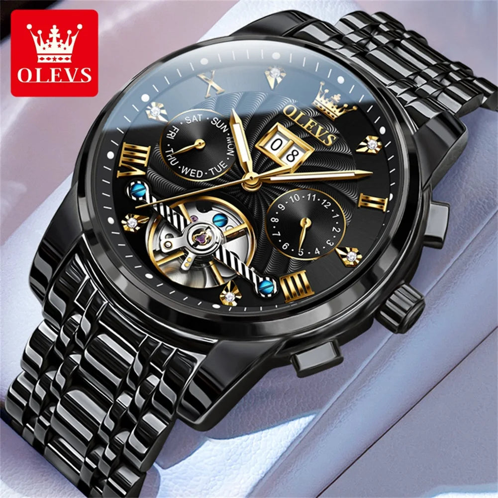 OLEVS 'Grand Tourbillon' Luxury Automatic Men's Watch