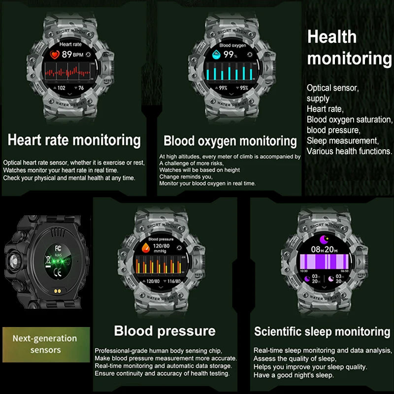 Military Grade T-Rex 3 Outdoor Sports Smartwatch