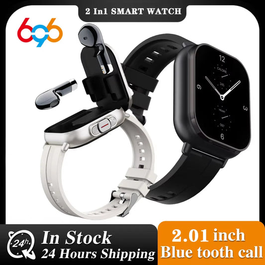 2-in-1 Smartwatch with TWS Earbuds