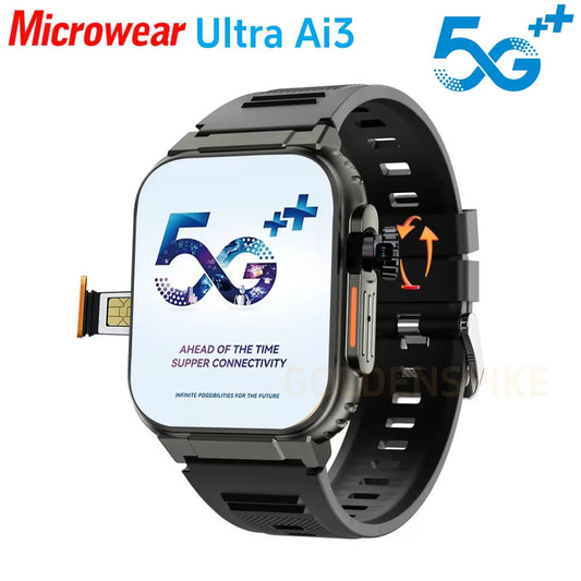 Next-Gen 5G Smartwatch - 180° Rotatable Camera, GPS, 16GB RAM/256GB Storage, Android OS