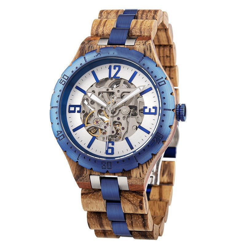 Luxury Men's Automatic Wooden Mechanical Watch