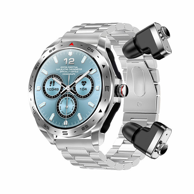 Elite 2-in-1 Smartwatch with Built-in Hi-Fi Wireless Earbuds